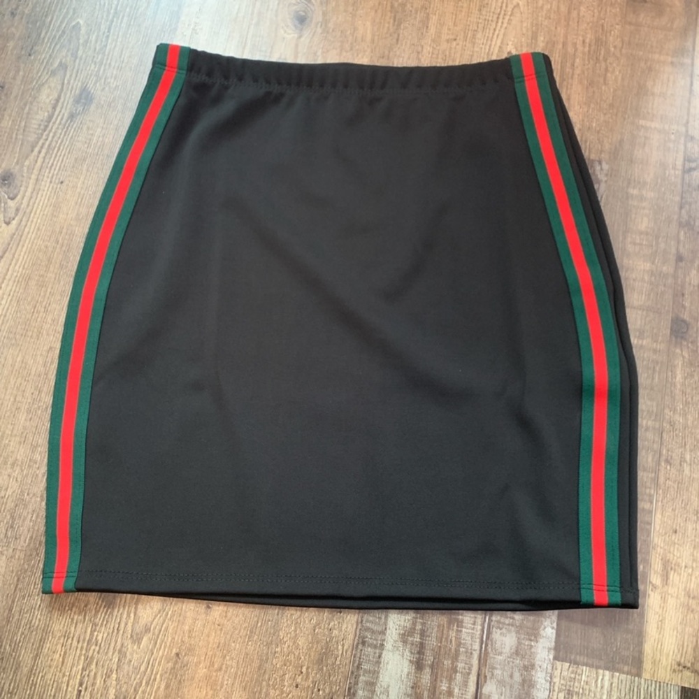 This is a crop top and tight skirt set